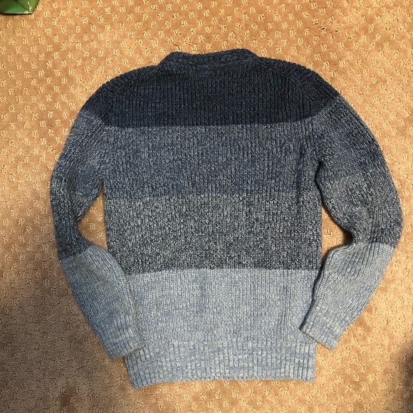 Boys GAP striped cable knit crew neck sweater - Picture 2 of 6